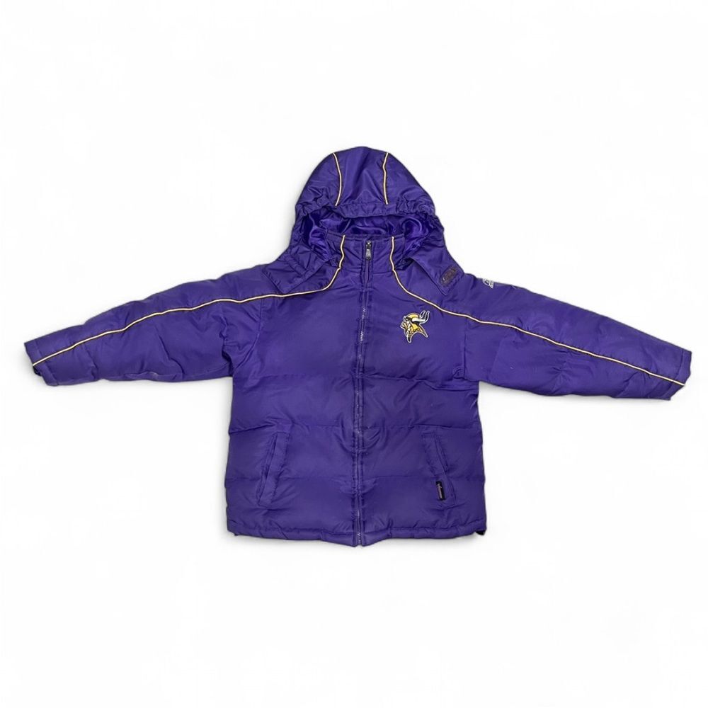Vintage NFL Vikings Down Puffer Jacket Boys Size Medium 10/12